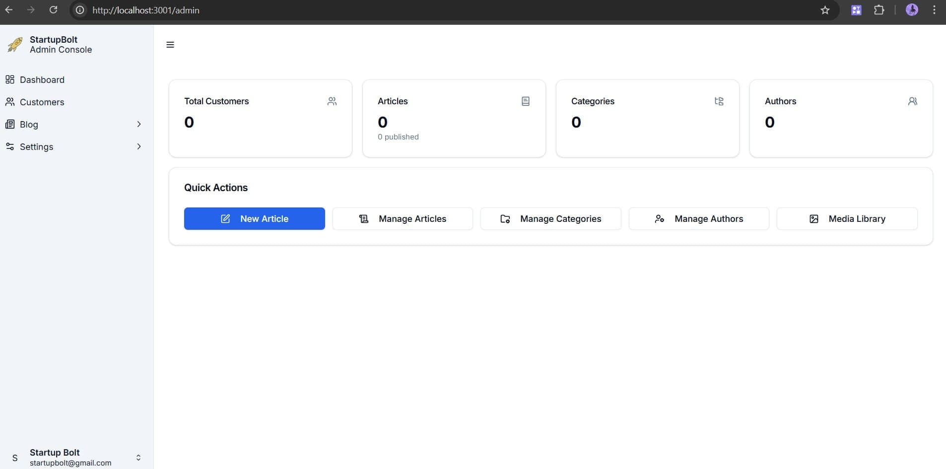 Admin Dashboard