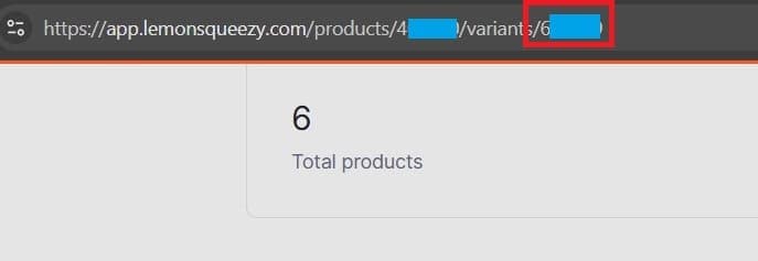 Find variant-id screenshot